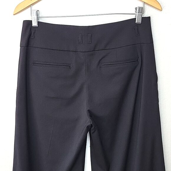 H&M Women's Modern Classic Black Wide Leg Dress Pants size 8 Creased Pockets - Picture 5 of 11